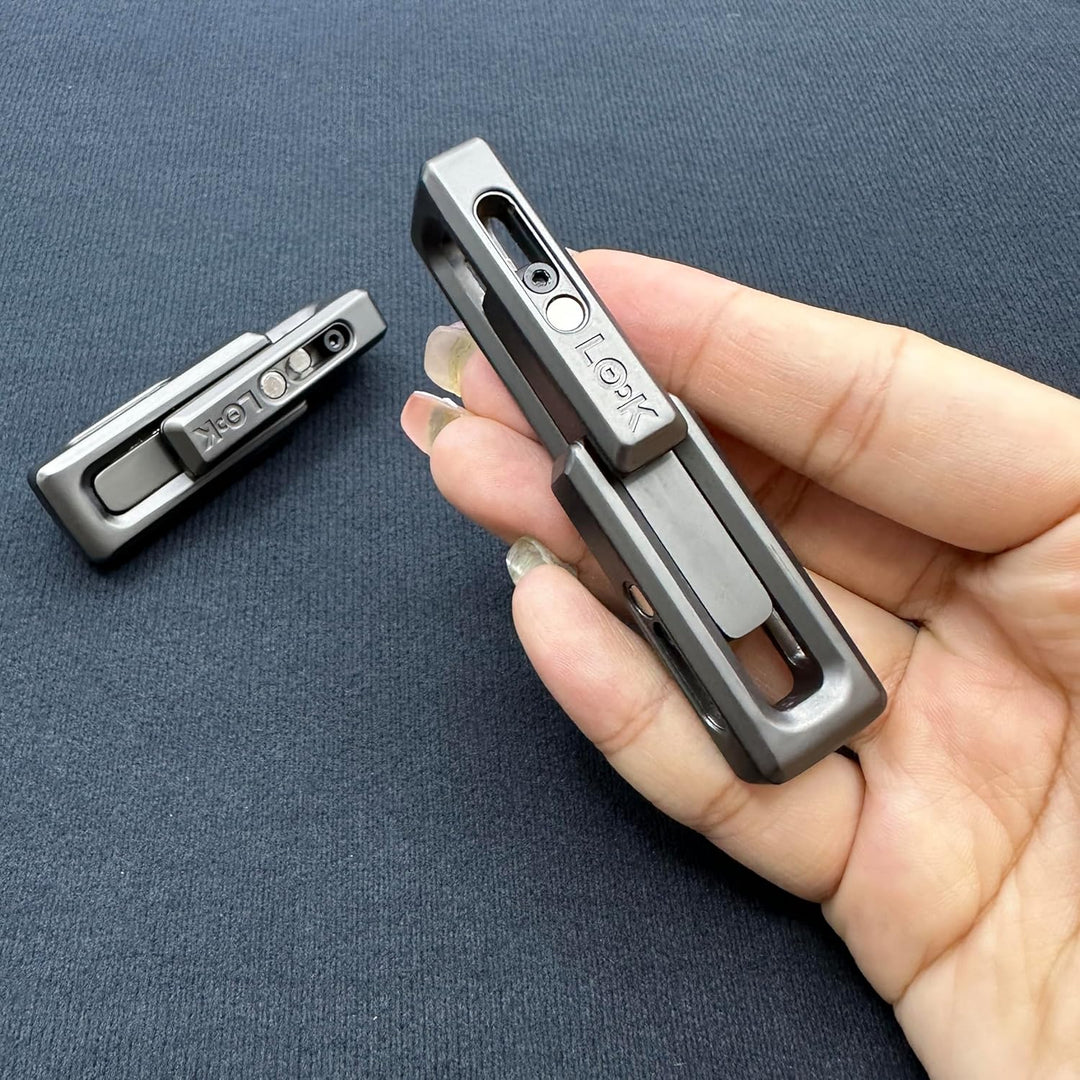 Fidget Slider EDC Push Haptic Slider Double Xlock Spielzeug Erwachsene Stressabbau Geschenke