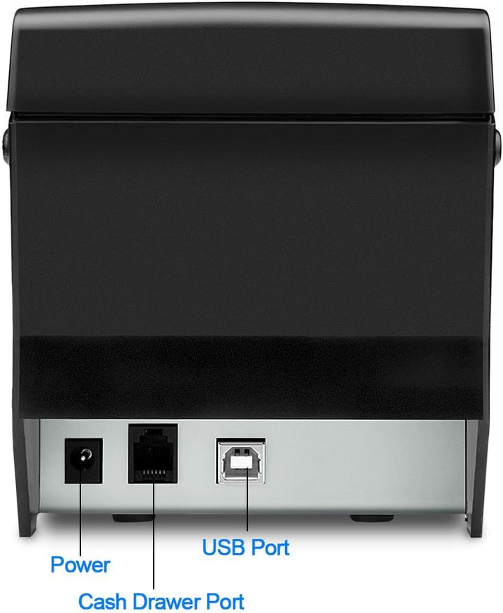 Excelvan E58 - Bluetooth Thermodrucker für Quittungen und Tickets (58 mm, Android, iOS, Windows, Lin