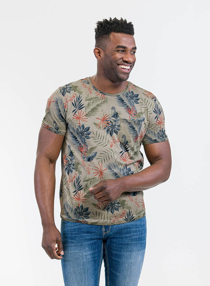 KEY LARGO Herren Mt Santa Fe Round T-Shirt S Khaki (1505), S Khaki (1505)