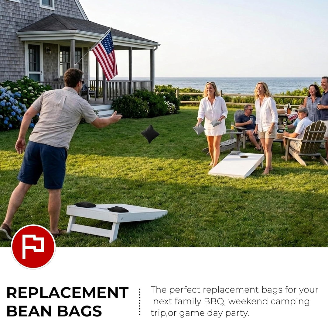 SPORT BEATS Cornhole Bags Allwetter 8er Set für Cornhole Wurfspiele, Regulierung Gewicht & Grösse -