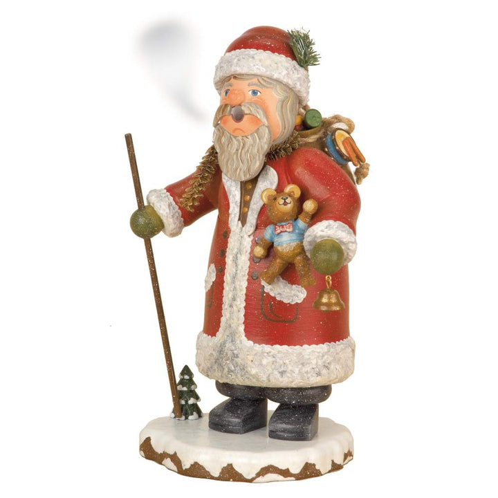Hubrig Volkskunst Räuchermann - Winterkind Weihnachtsmann - 20cm - Original Erzgebirge Räuchermann