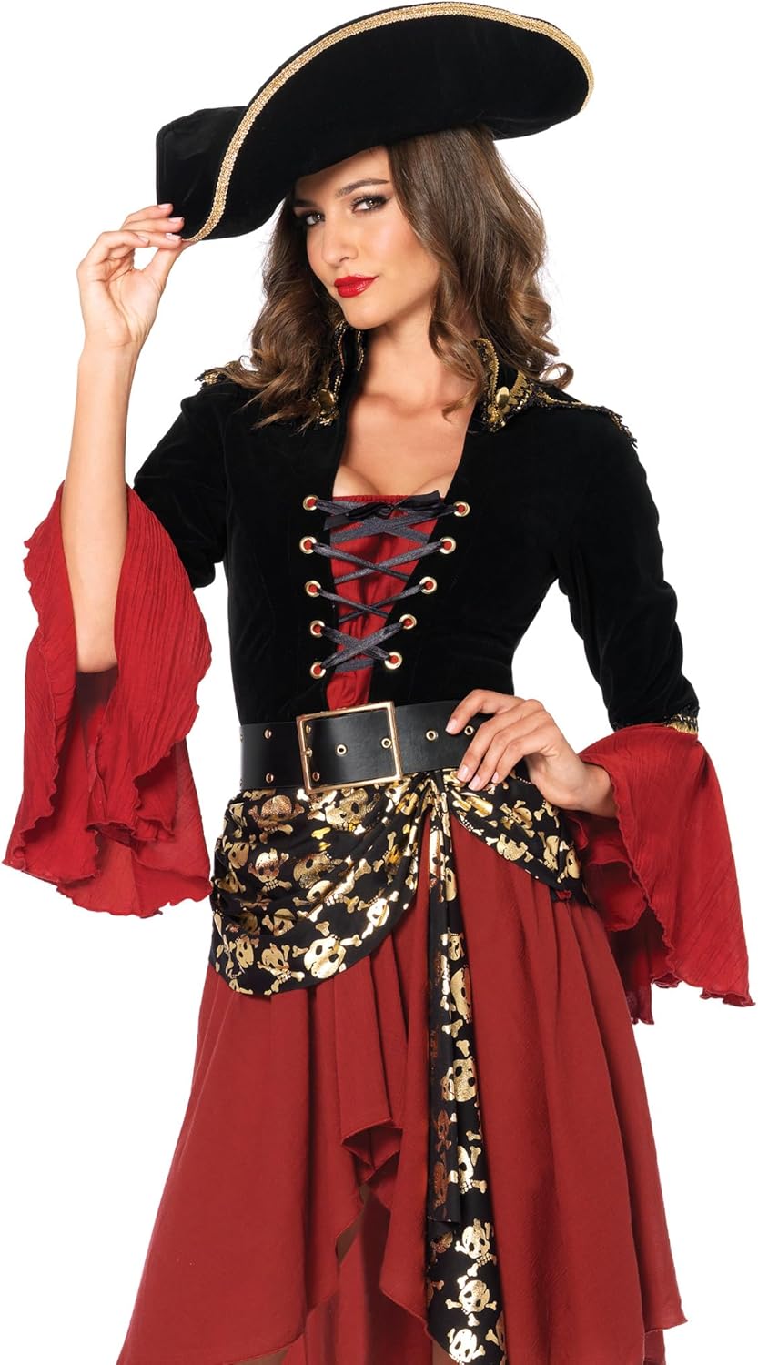 LEG AVENUE 85214 - Cruel Seas Captain Kostüm Set Grösse: S (EUR 36), Grösse: S (EUR 36)