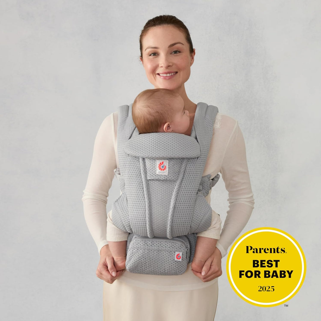 Ergobaby Omni Deluxe All-in-One Babytrage für Neugeborene ab Geburt bis 20kg, Ergonomische 4-Positio