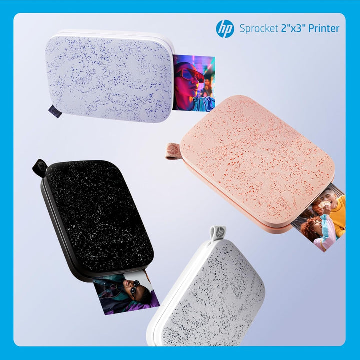 HP Sprocket 2x3 Sofortbild-Smartphone-Fotodrucker 75-Blatt-Bundle – Bluetooth Tragbarer Farb-Wireles