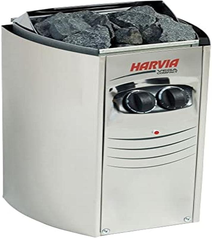 Harvia SN-HARVIA-PO35 Elektroherd für Sauna Vega Kollektion Compact 3,5 kW mit Unterputz Control BC3