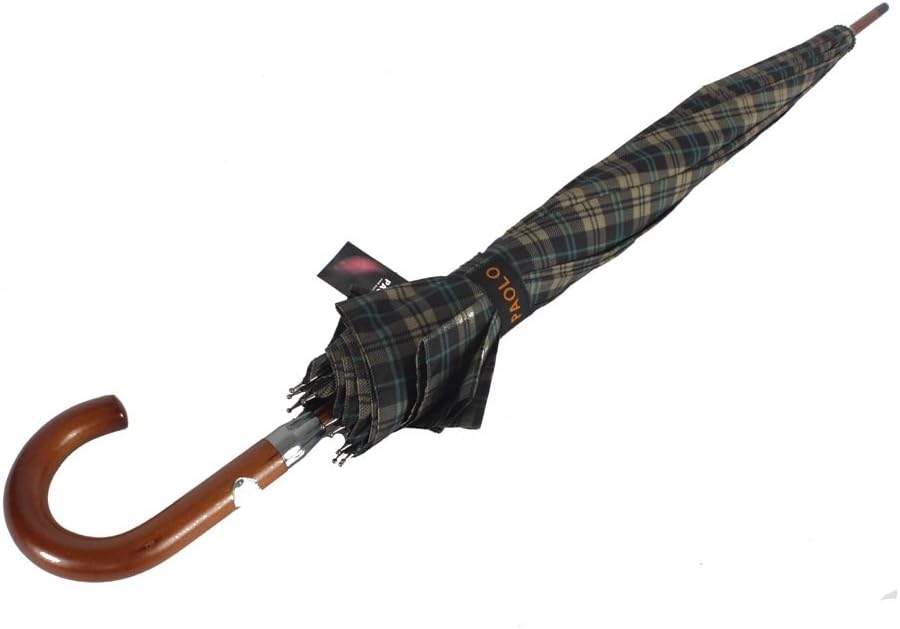 Susino 1224 hochwertiger Stockschirm 12-teilig mit Automatik - sturmsicher in Karo（ 117 Durchmesser
