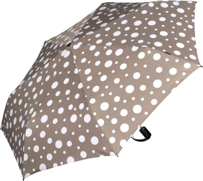 Knirps Taschenschirm Slim Duomatic Dots - Taupe, Taupe