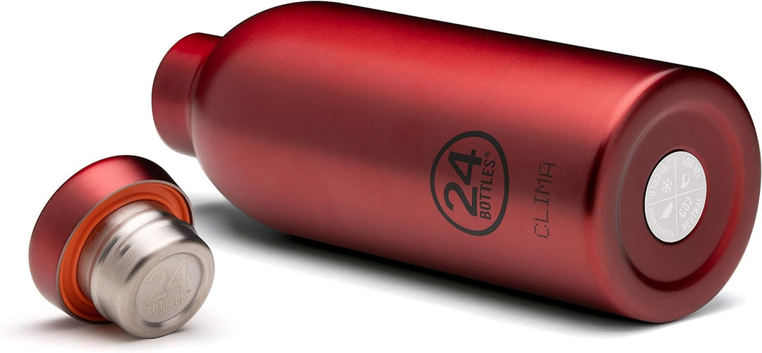 24Bottles Clima Bottle 500 ml Chianti Red Flasche, Erwachsene, Unisex, mehrfarbig, 500 ml 500 ml Meh