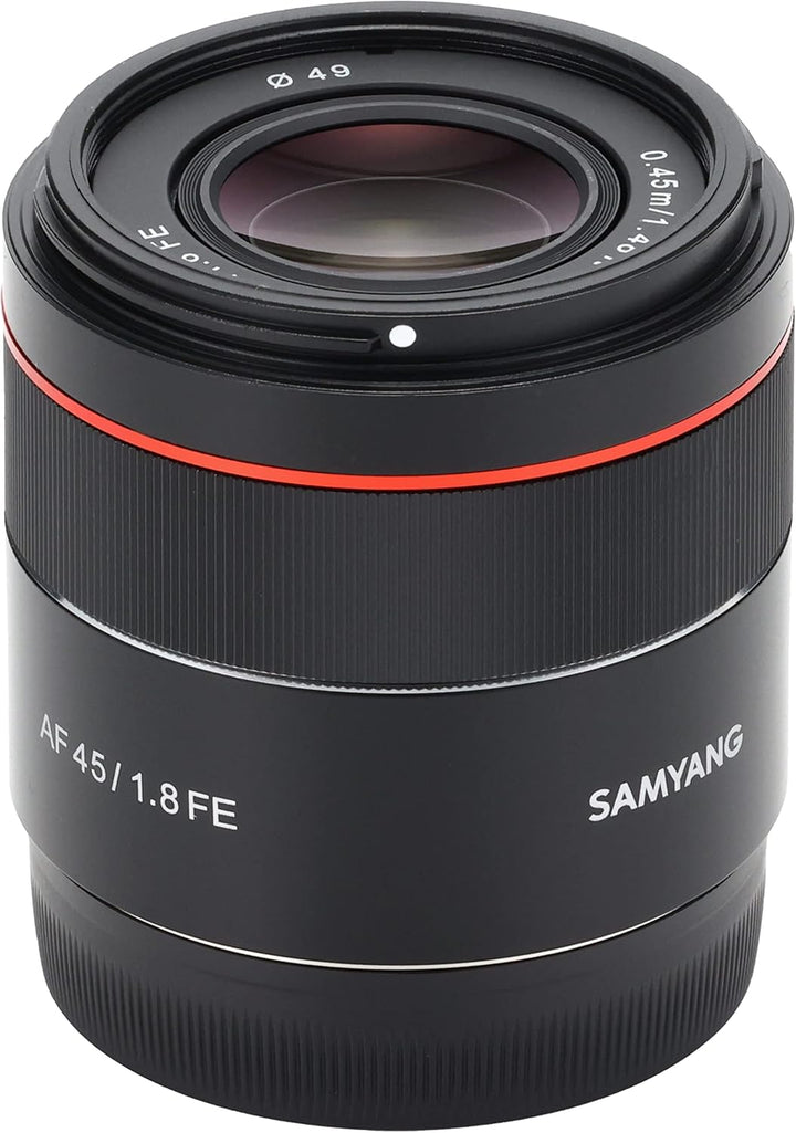 Samyang AF 45 mm F1.8 für Sony FE (Tiny but Premium) - Vollformat und APS-C Festbrennweite Autofokus