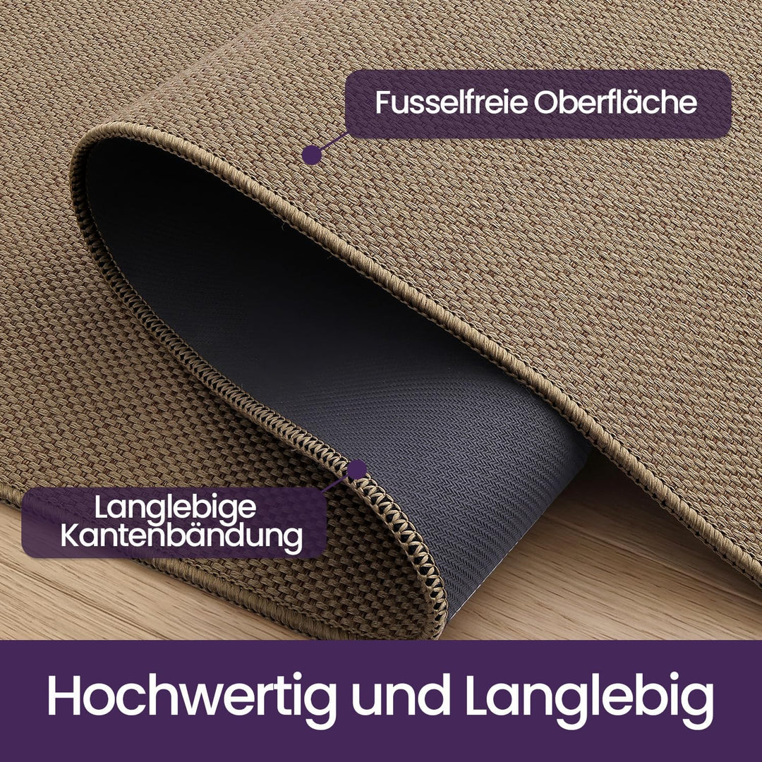 DEXI Schmutzfangmatte Innen 90 x 140 cm, rutschfest Fussmatte waschbar, absorbierend Fussmatte, Dünn