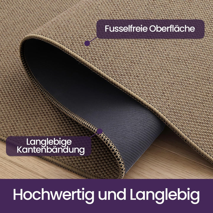 DEXI Schmutzfangmatte Innen 90 x 140 cm, rutschfest Fussmatte waschbar, absorbierend Fussmatte, Dünn