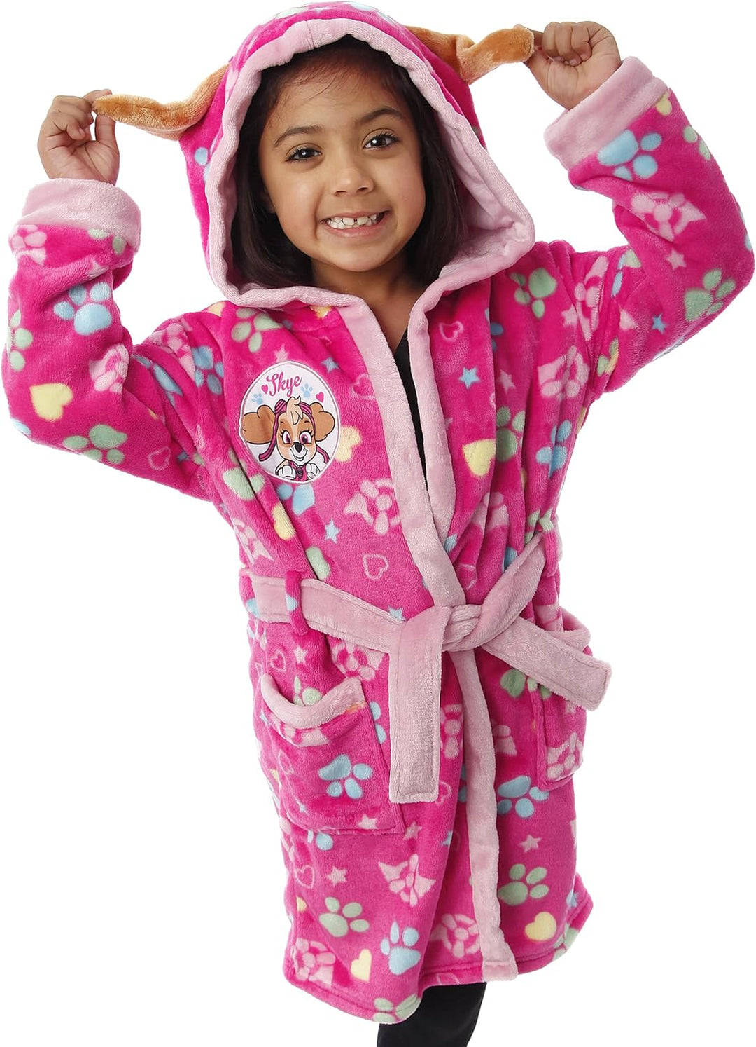 PAW PATROL Bademantel | Skye Bademantel Mädchen | Mädchen Morgenmantel 110 Rosa, 110 Rosa