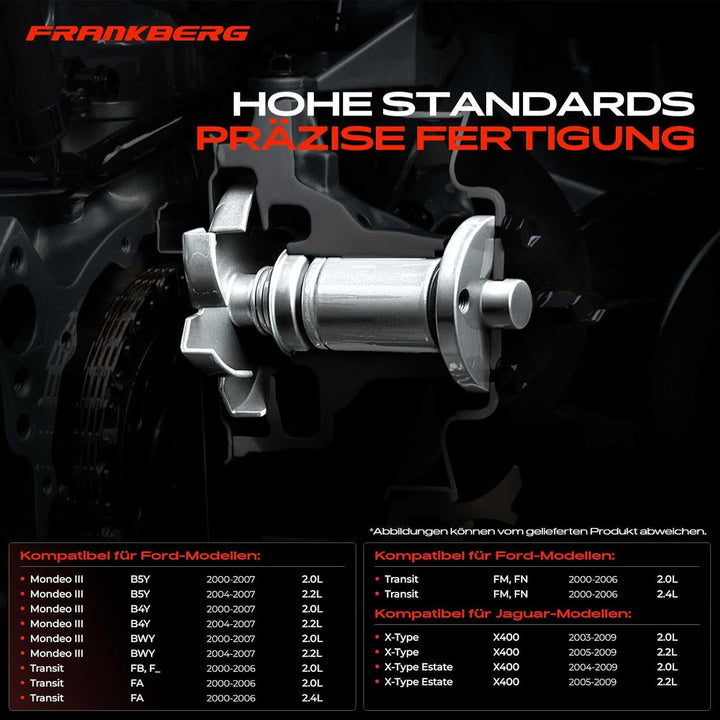 Frankberg Wasserpumpe Kompatibel mit Mondeo III B4Y B5Y BWY 2.0L 2.2L 2000-2007 Transit FA FB FC FD