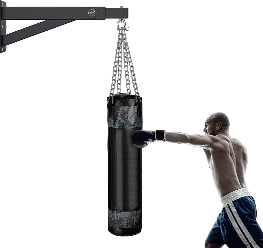 BeneLabel Boxsack Halterung, Sandsack Wandhalterung 360 Schwenkbar Befestigung Wand Boxsackhalter In