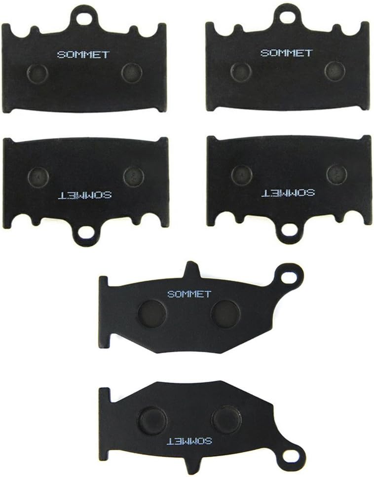SOMMET Motorrad Bremsbeläge Vorne + Hinten für Suzuki GSR 600 K (06-10) / GSR 400 K (06-08)