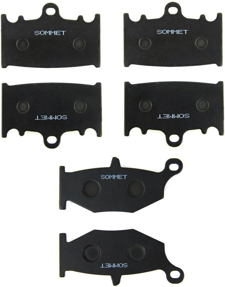 SOMMET Motorrad Bremsbeläge Vorne + Hinten für Suzuki GSR 600 K (06-10) / GSR 400 K (06-08)