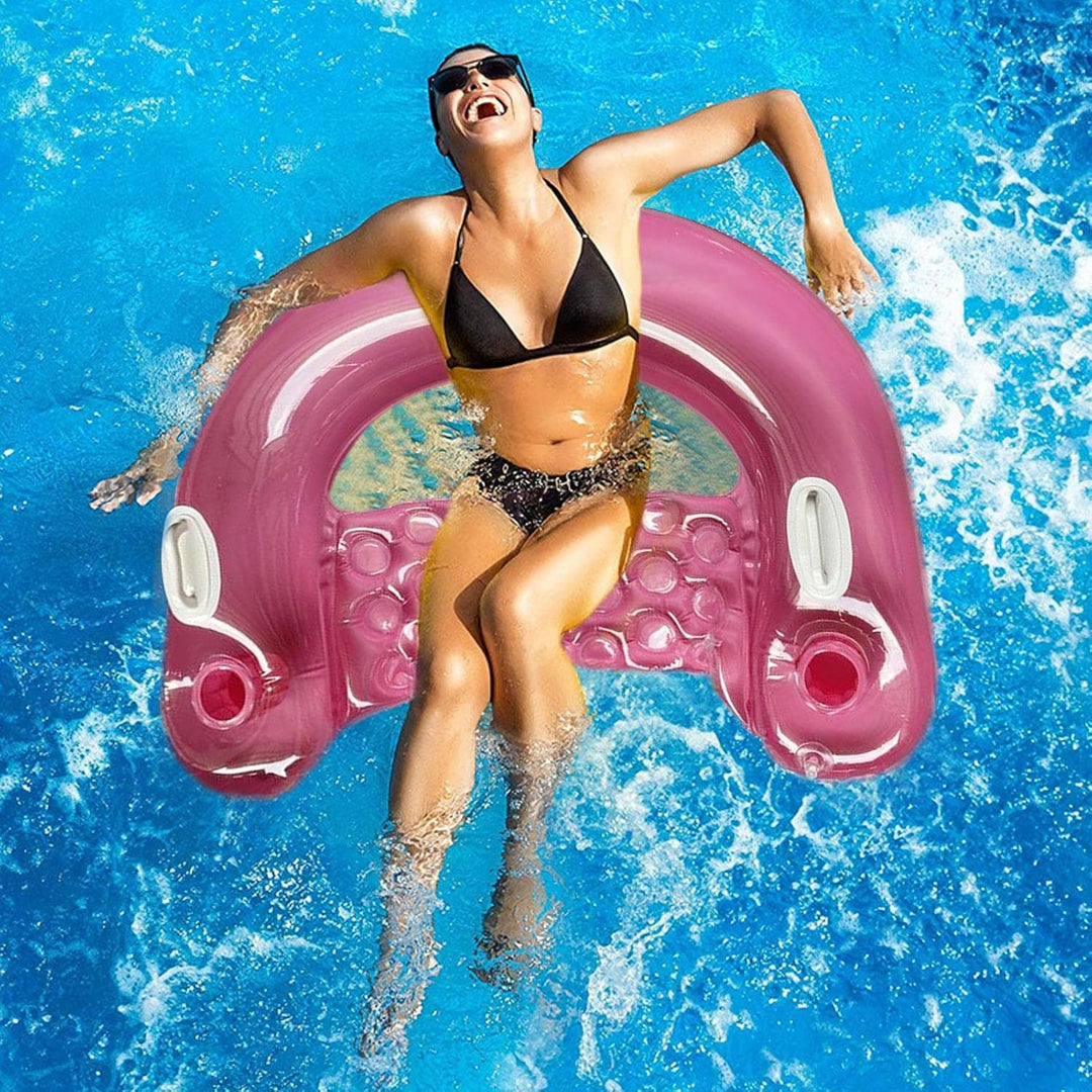 Pool Aufblasbar Wasser Hängematte - Luftmatratze Pool Sitz Schwimmmatratze | 95 * 80 * 25 cm Schwimm