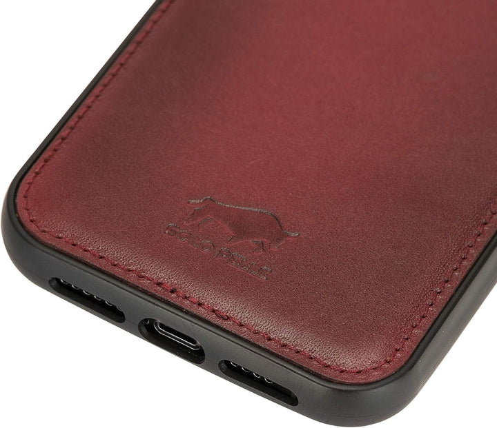 Solo Pelle Lederhülle für das iPhone 12 Pro Max in 6.7 Zoll Stanford Case Leder Hülle Ledertasche Ba