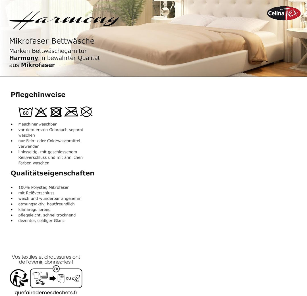 CelinaTex Harmony Bettwäsche 200 x 220 cm Mikrofaser Bettbezug Sabrina Streifen Weiss Orange Pink