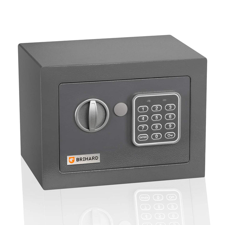 Brihard Junior Elektronischer Safe 17x23x17cm - Kleiner Safe Elektronischer mit Code - Digitales LED