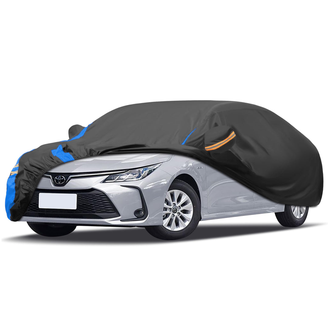 Autoabdeckung Wasserdicht Auto Abdeckplane,Autohülle Autoplane Winter & Sommer für Garage Staubdich
