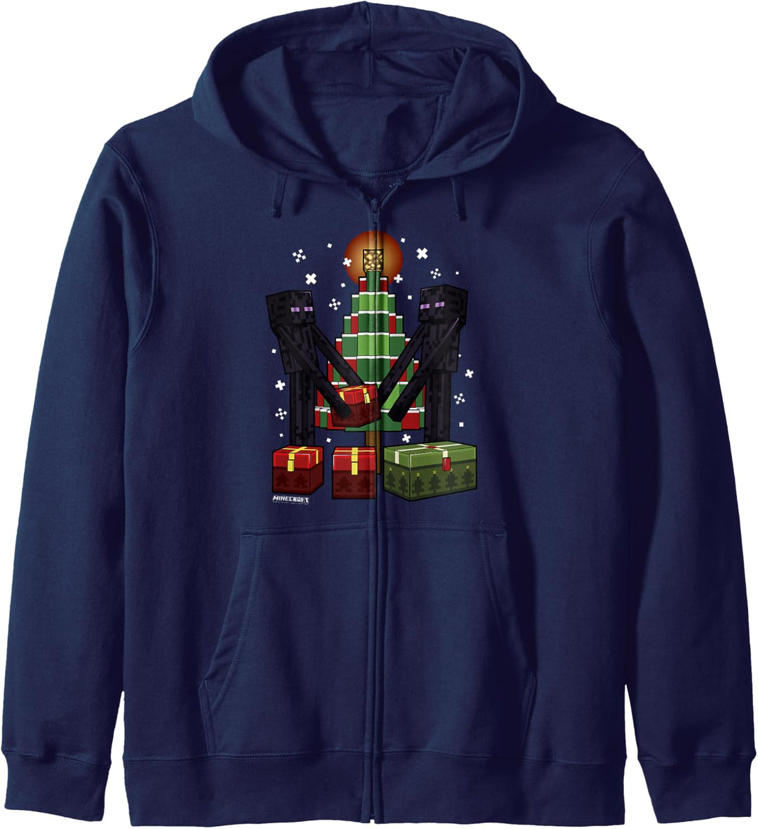 Minecraft Weihnachten Enderman Gift Giving Kapuzenjacke