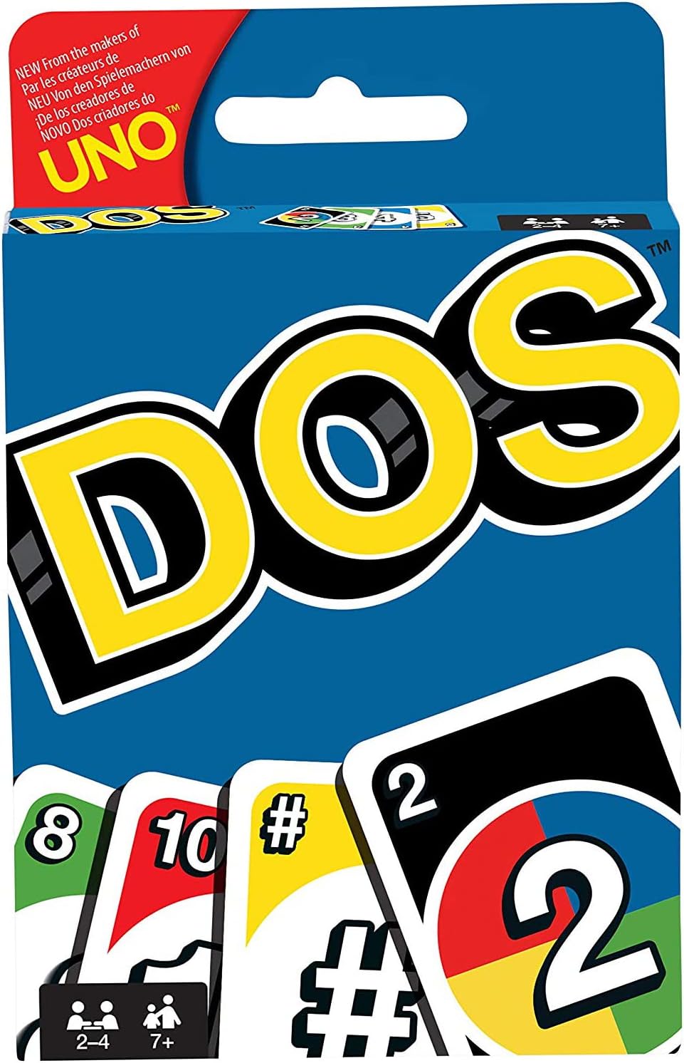 Spar-Set - 4 Verschiedene Kartenspiele-Set: UNO, Skip BO, Phase 10 und DOS,