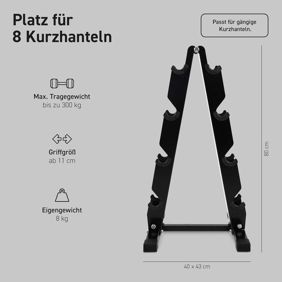 Kurzhantel Rack mit 300kg Belastbarkeit Hantelständer