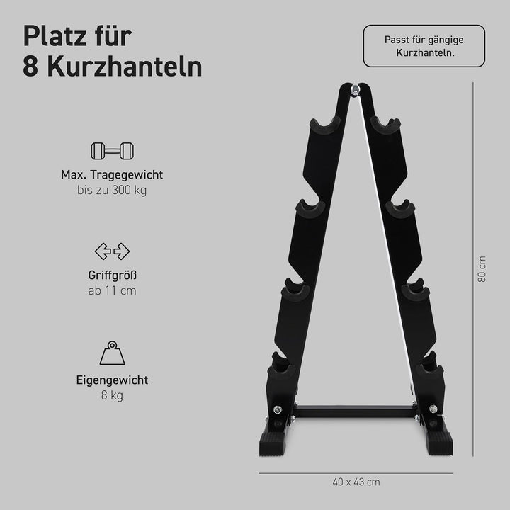 Kurzhantel Rack mit 300kg Belastbarkeit Hantelständer