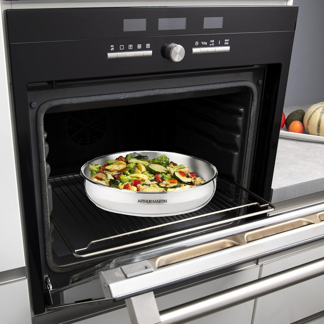 ARTHUR MARTIN Set 3 casseroles 16/18/20 cm + 1 poignée gris, Andere Small (3-pot set), Small (3-pot