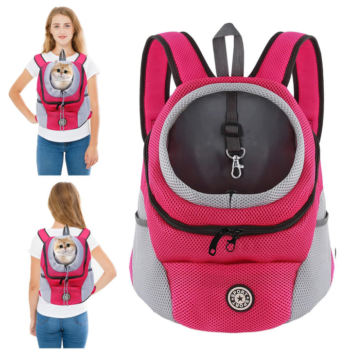 PETCUTE Hundetragerucksack,Verstellbarer Haustier Rucksack für Kleine Hunde und Katzen,Gepolsterter