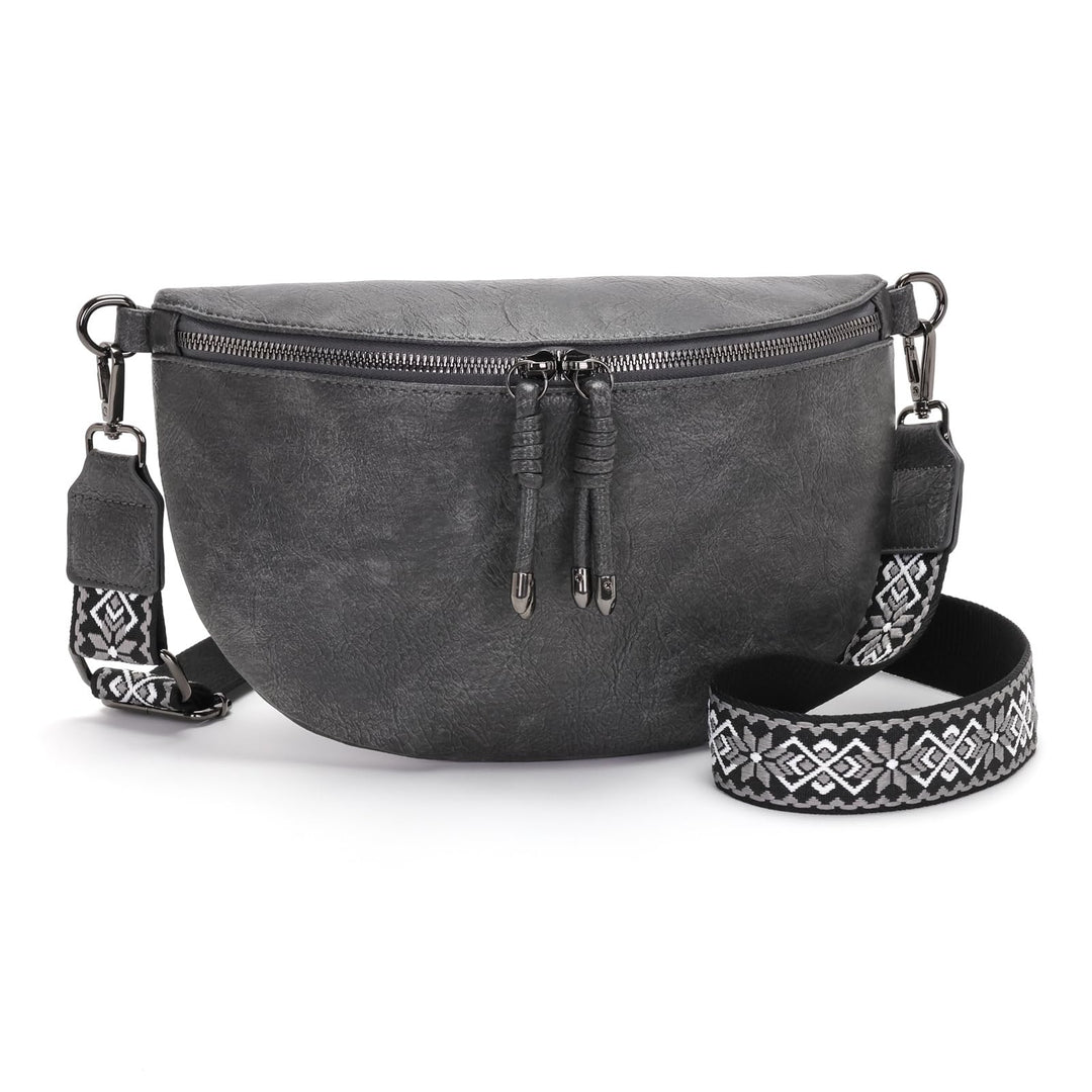 YISUOHOOM Bauchtasche Damen Umhängetasche klein Crossbody Bag Veganes Leder Brusttasche kleine tasch