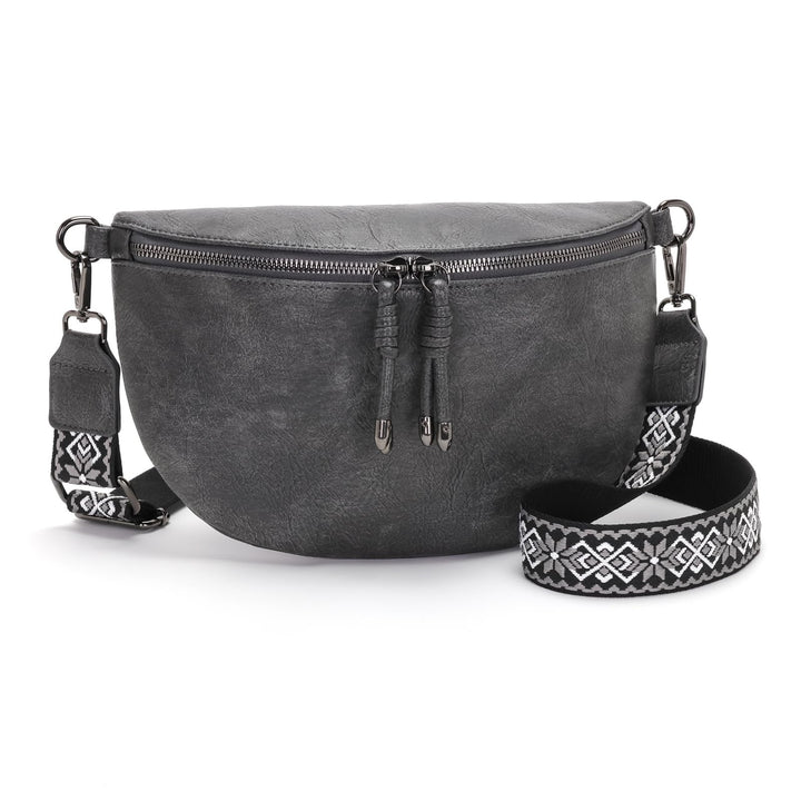 YISUOHOOM Bauchtasche Damen Umhängetasche klein Crossbody Bag Veganes Leder Brusttasche kleine tasch