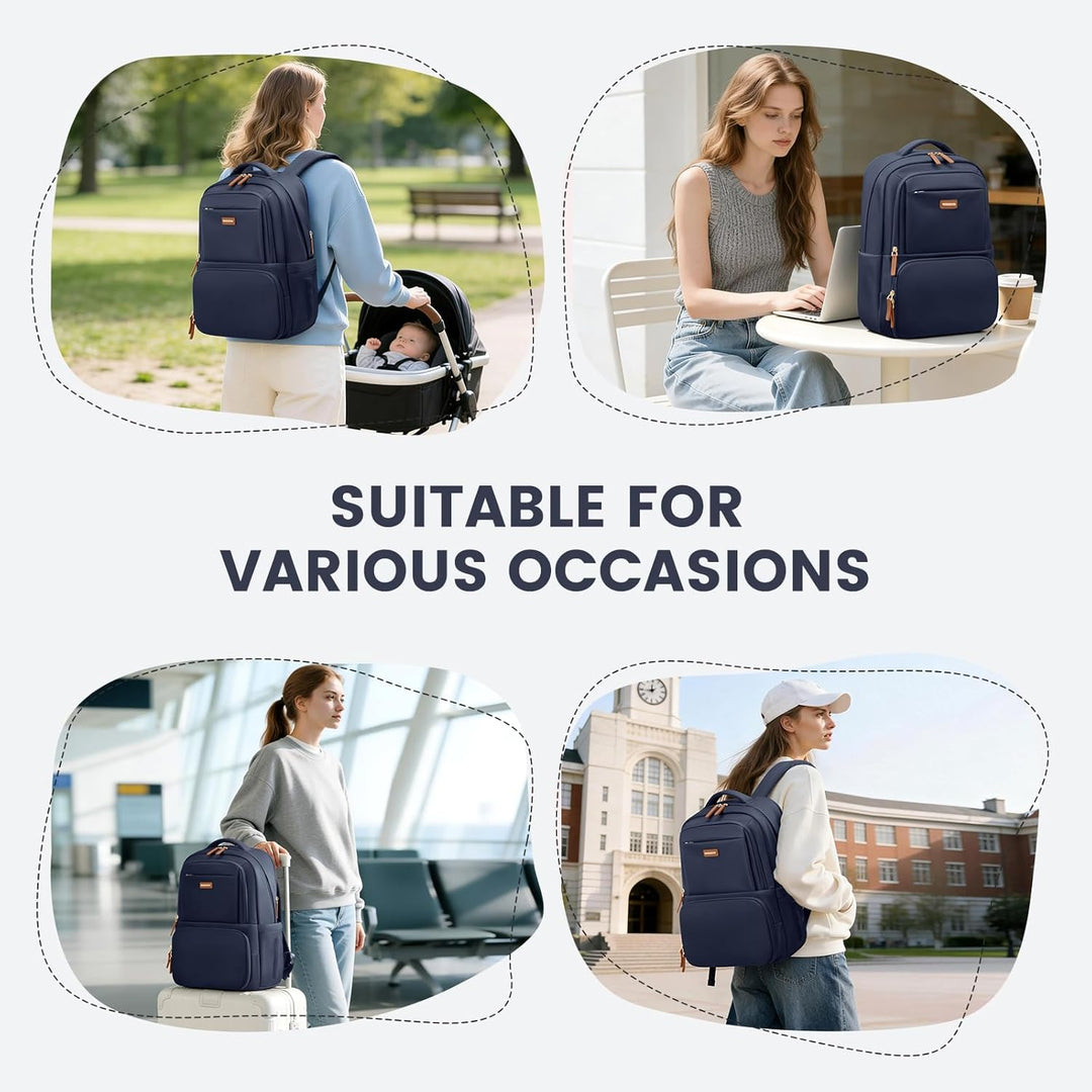 GOLF SUPAGS Lunch Rucksack, 16 Zoll Laptop Rucksack Schulrucksack mit Lsoliertes Kühltasche für Arbe