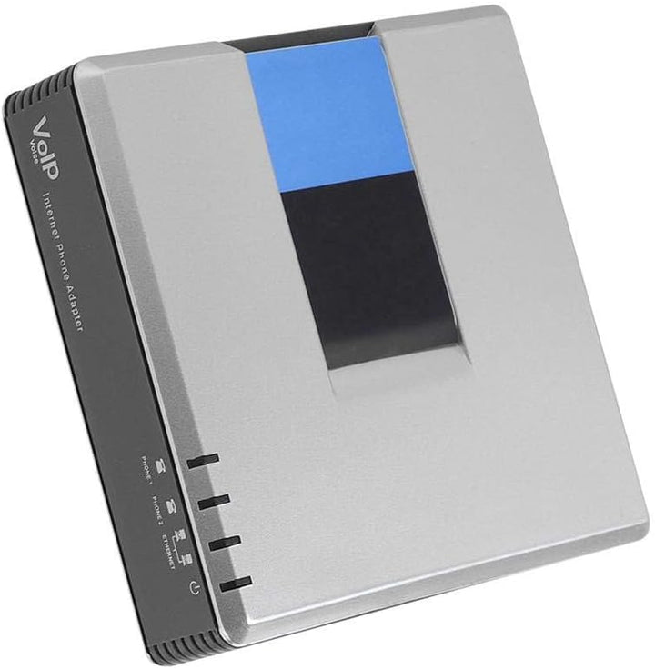 Dpofirs VoIP-Gateway, Netzwerkrouter, 2-Port-Adapter SIP-RJ45-Kabel für Linksys PAP2T-Internet-Telef