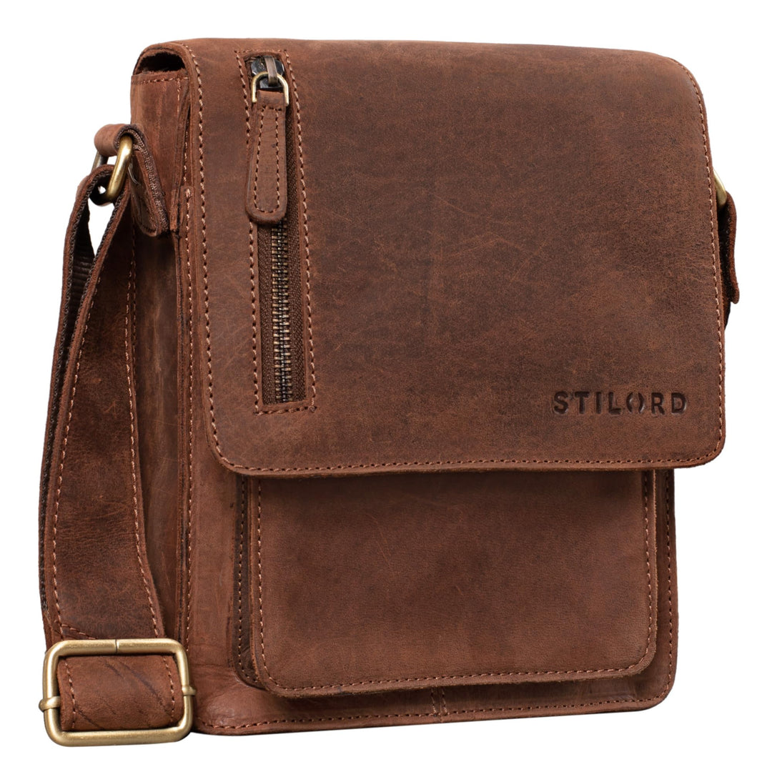 STILORD 'Finn' kleine Umhängetasche Herren Schultertasche Vintage Messenger Bag 8,4 Zoll Tablettasch