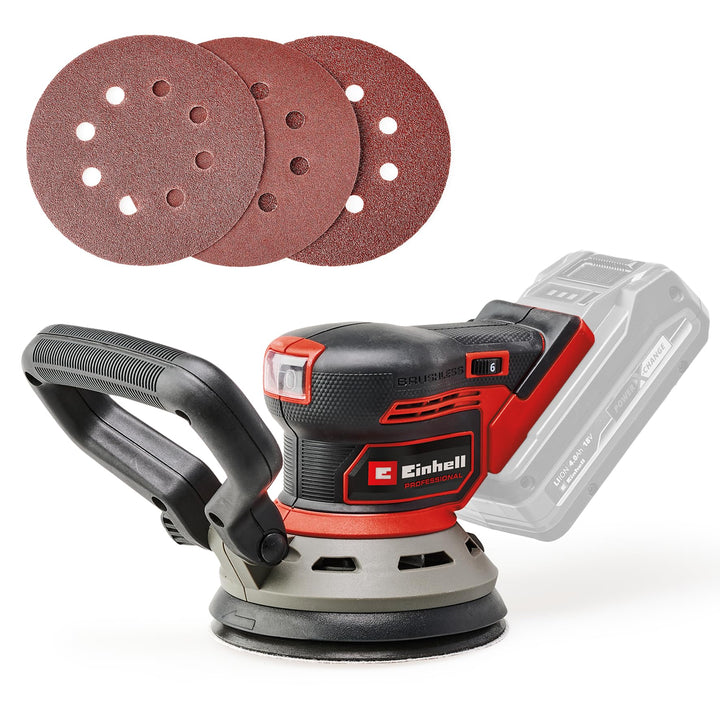 Einhell Professional Akku-Exzenterschleifer TP-RS 18/32 Li BL-Solo Power X-Change (18 V, Brushless,