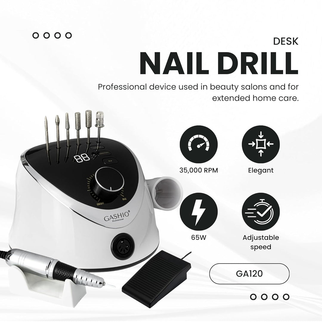 Nagelfräser für Gelnägel | Nail Drill 65W | Elektrische Nagelfeile | Maniküre Pediküre Set Elektrisc