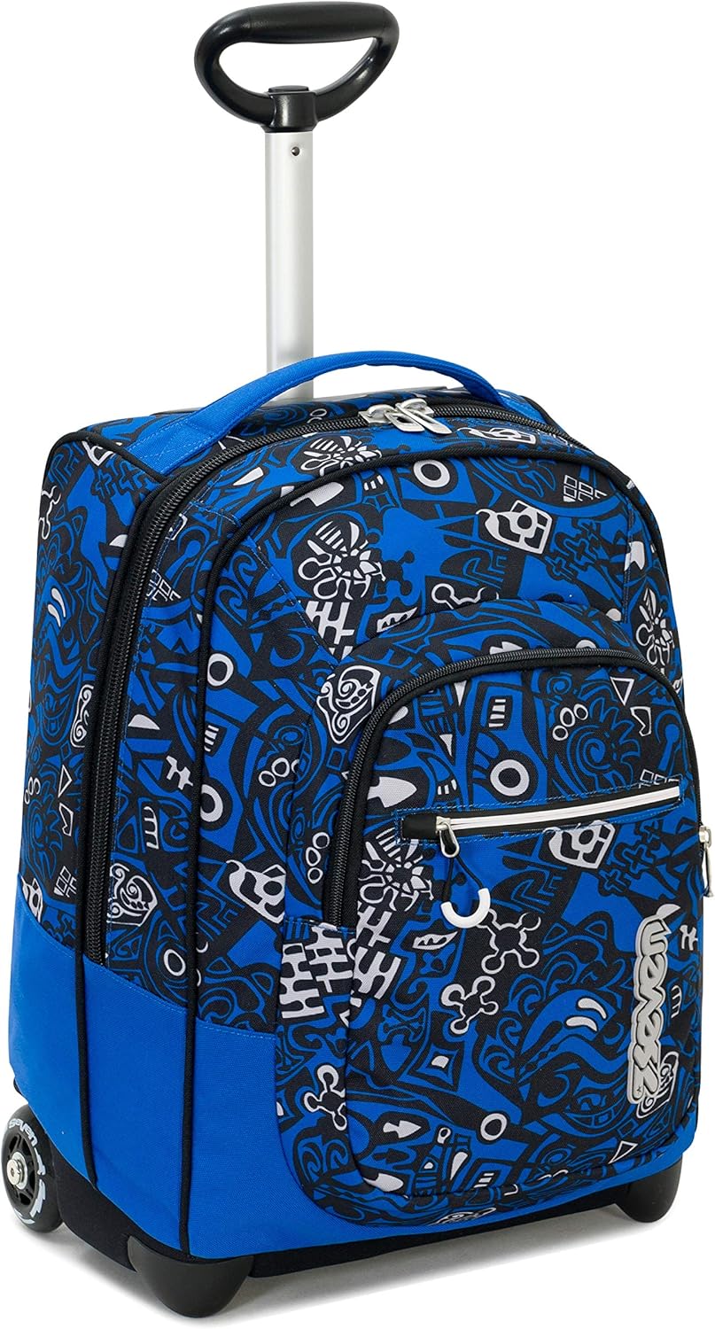 Seven TROLLEY, 2 in 1, Schulranzen mit Rollen, Rucksack mit Trolleyfunktion für Kinder, ab 1. Klasse