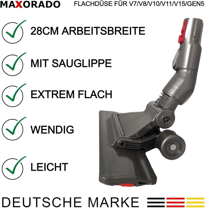 Flachdüse für Dyson V6 DC58 DC59 DC61 DC62 V6 DC26 DC29 DC31 DC36 DC37 DC33 DC38 DC39 DC47 DC50 DC72
