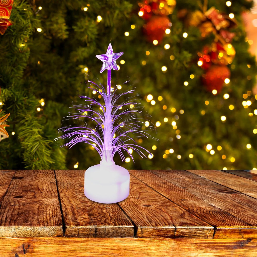 MAGICLULU Mini Led Faser Weihnachtsbaum Mit Farbwechsel USB Stromversorgung Weihnachtsbaum Für Weihn