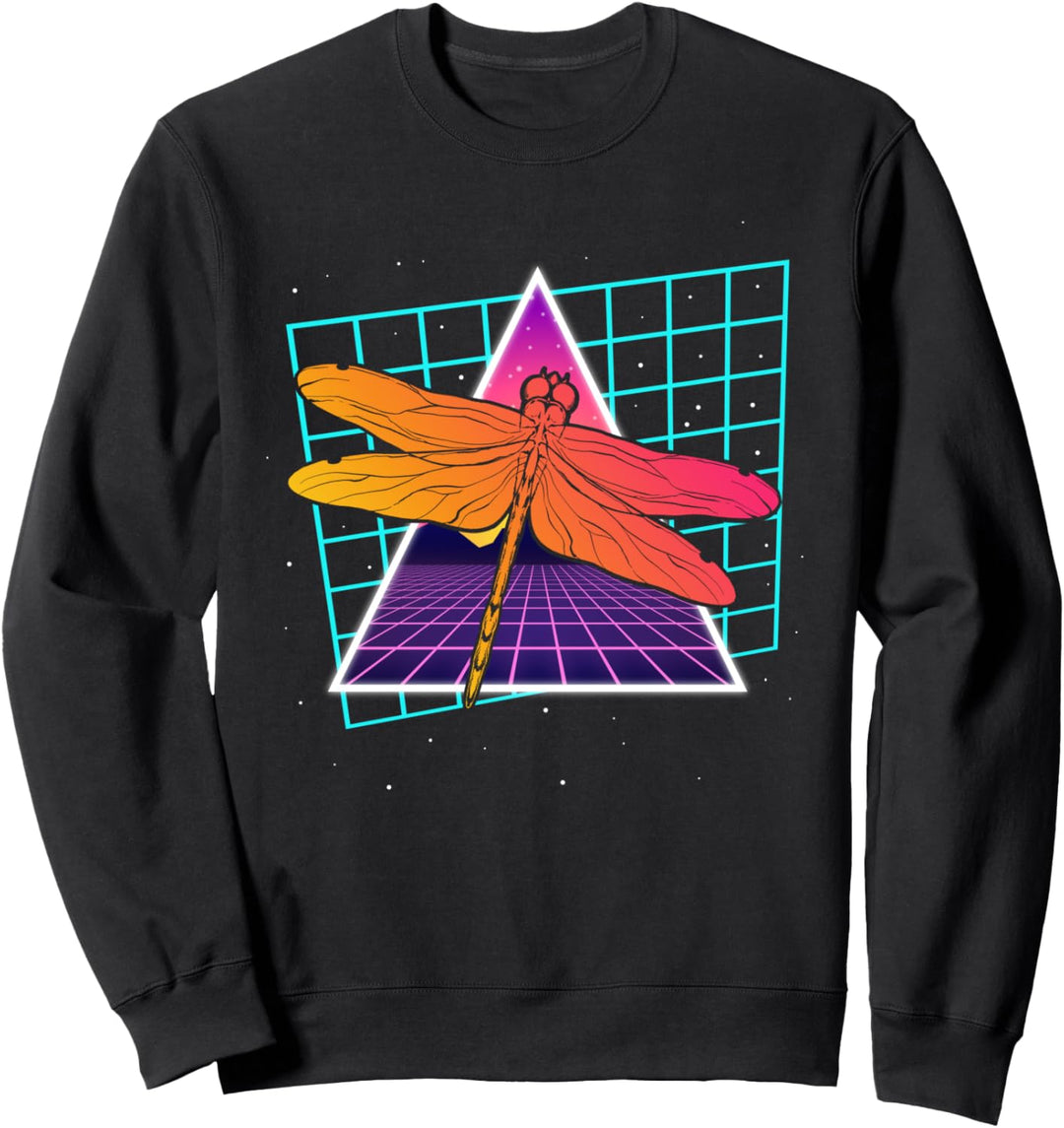 Retro Pretty Insect Animal 80er Jahre Art Libelle Vaporwave Sweatshirt
