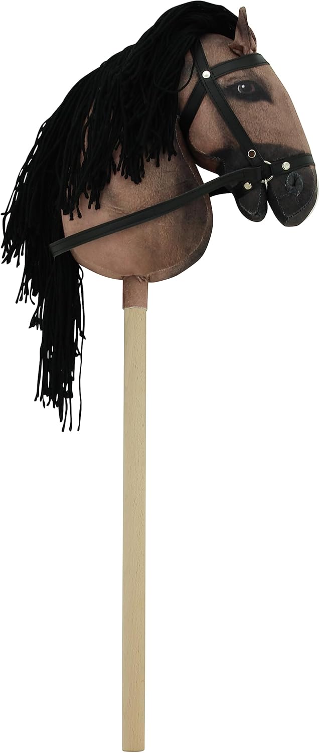 Sweety Toys Hobbyhorse Steckenpferd geeigent für Hobbyhorsing (Dunkelbraun), Dunkelbraun