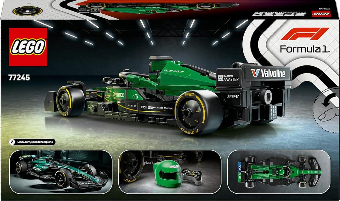 LEGO Speed Champions Aston Martin Aramco F1 AMR24 Rennauto - Spielzeug mit Formel 1 Minifigur zum Sa