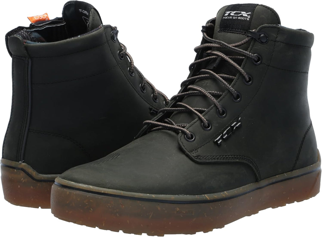 TCX Herren Dartwood Wp wasserdichte Motorradschuhe 38 EU Schwarz, 38 EU Schwarz