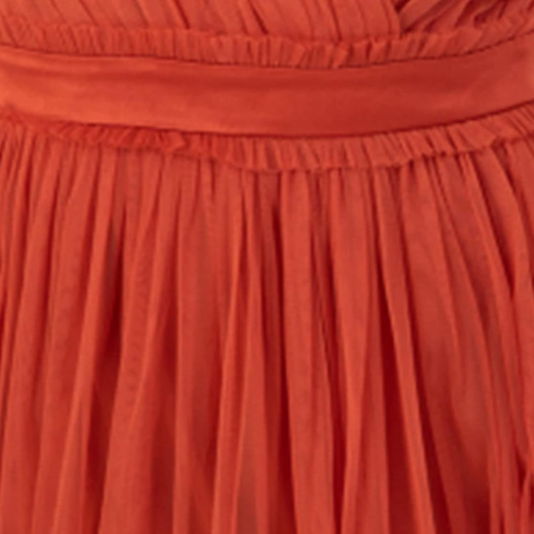 Anaya with Love Damen Ladies Maxi Dress Women Long V Neck with Frilly Faux Wrap for Wedding Guest Pr