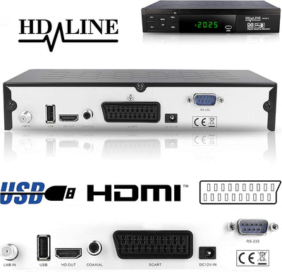Echosat HDMI SCART HD Receiver Satellit DVB S2 HD Receiver für SAT Digitaler Satelliten SAT Receiver