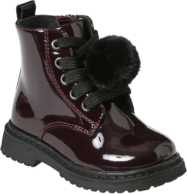 Vertbaudet Baby Lack-Boots mit Reissverschluss 20 EU Bordeaux, 20 EU Bordeaux