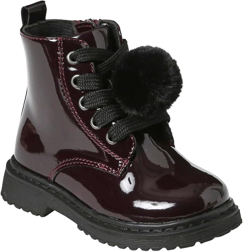 Vertbaudet Baby Lack-Boots mit Reissverschluss 20 EU Bordeaux, 20 EU Bordeaux