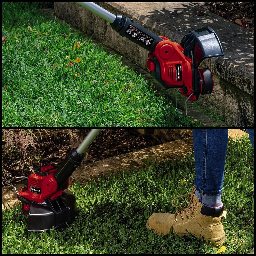 Einhell Akku-Rasentrimmer GE-CT 18/28 Li TC-Solo Power X-Change (Li-Ion, 18 V, inkl. Trimmer Cart, 2